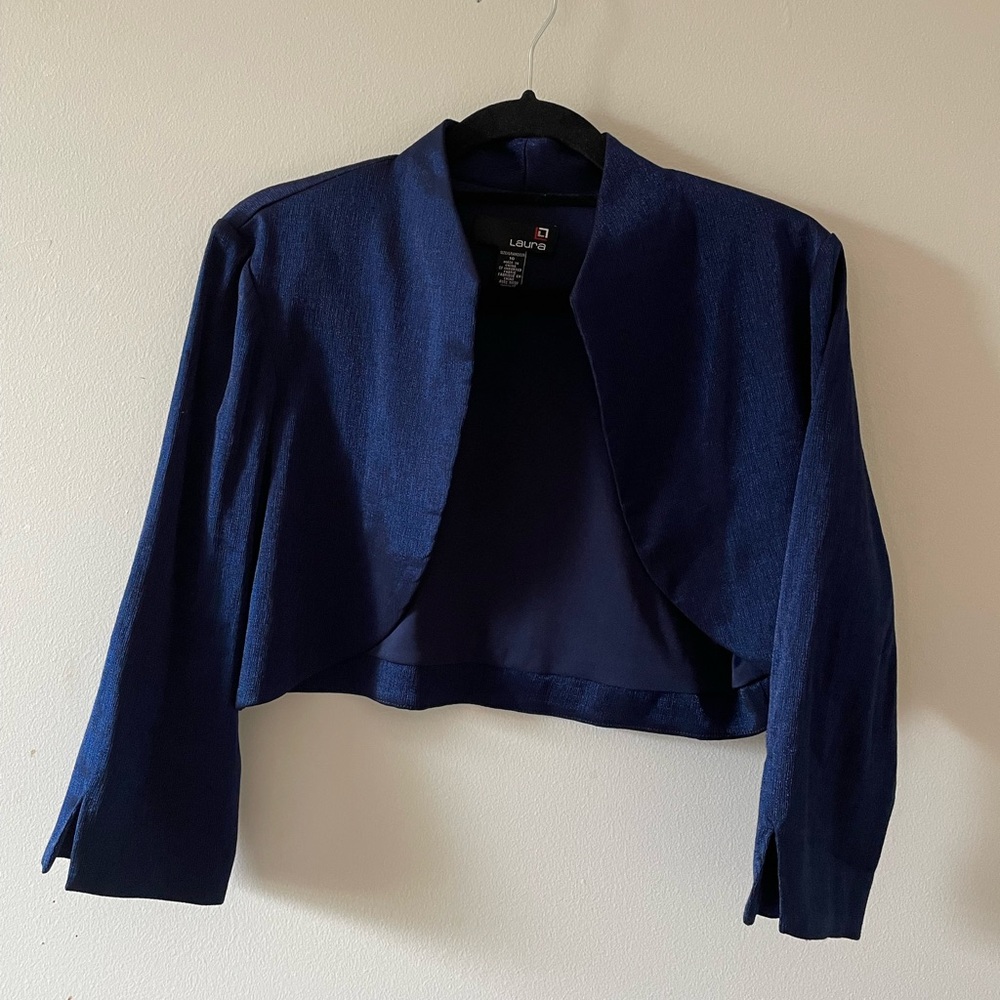 Women Shrug Soft Open Front long Sleeve Cardigan jacket by Laura size 10 - Picture 3 of 7